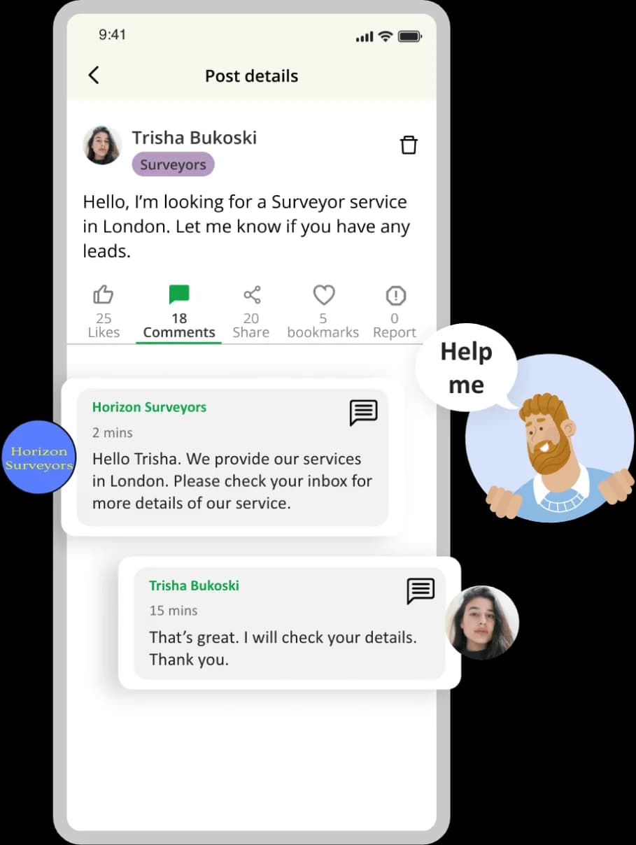 Community answers section