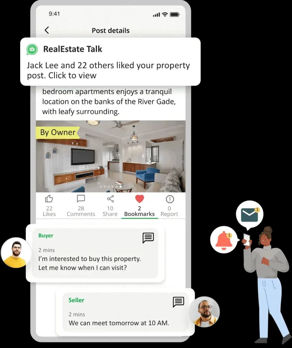 In-app chat feature
