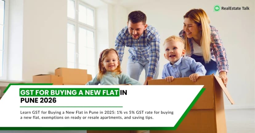 GST on Buying a New Flat in Pune 2026 – Save 1 %