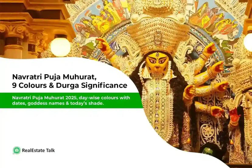 Navratri Puja Muhurat, 9 Colours & Durga Significance