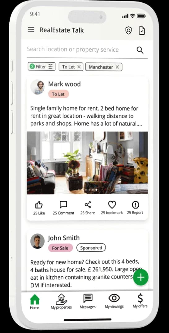 RealEstate Talk - Innovative Property Buying and Selling Platform Innovative Social Media Platform