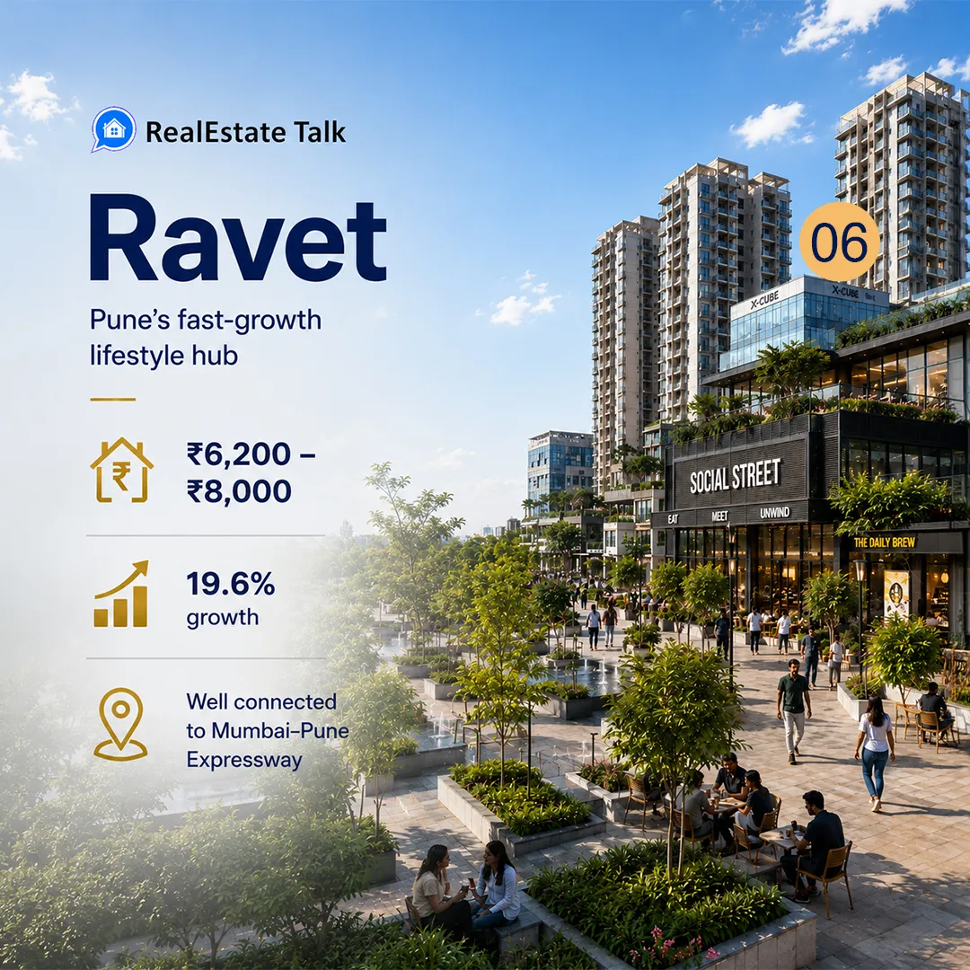6. Ravet - The Expressway-Metro Junction - Top 10 Fastest Growing Locations in Pune 2026