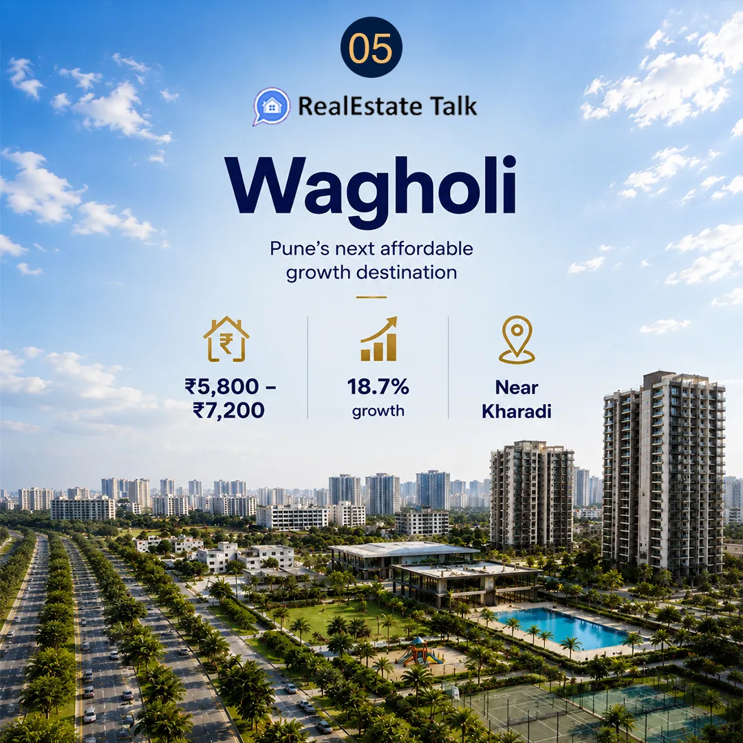 5. Wagholi - Where the Ring Road Creates 80% Value Surge - Top 10 Fastest Growing Locations in Pune 2026