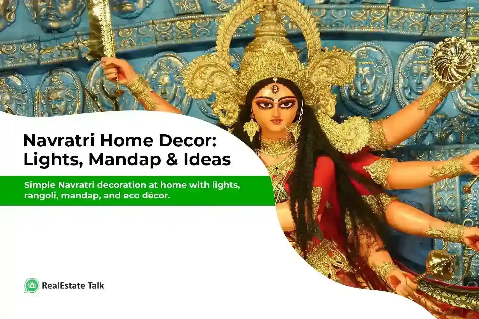 Navratri decorations at home,