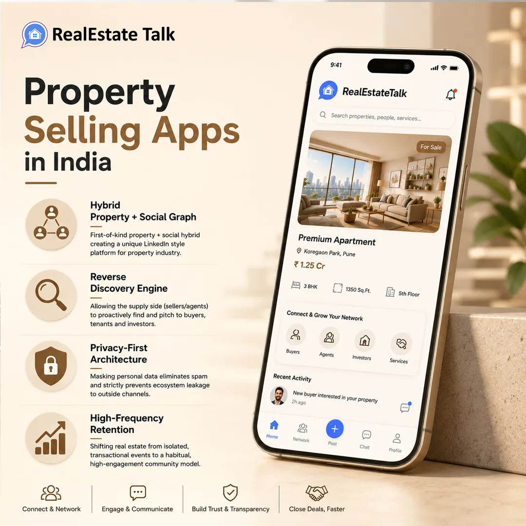 RealEstate Talk Property Selling Apps in India
