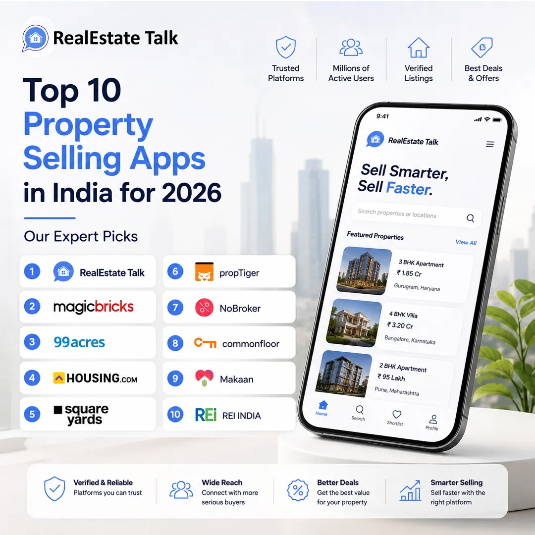 Top 10 Property Selling Apps in India for 2026