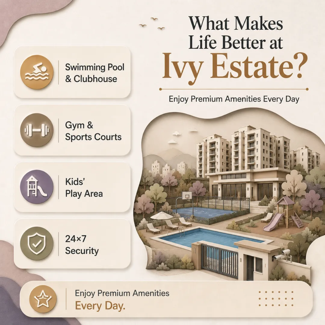 amenities in ivy estate wagholi