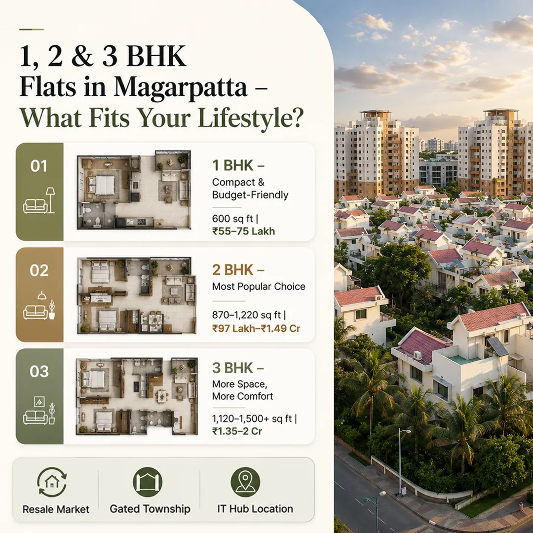 1,2, and 3 bhk in magarpatta - which fits your lifestyle